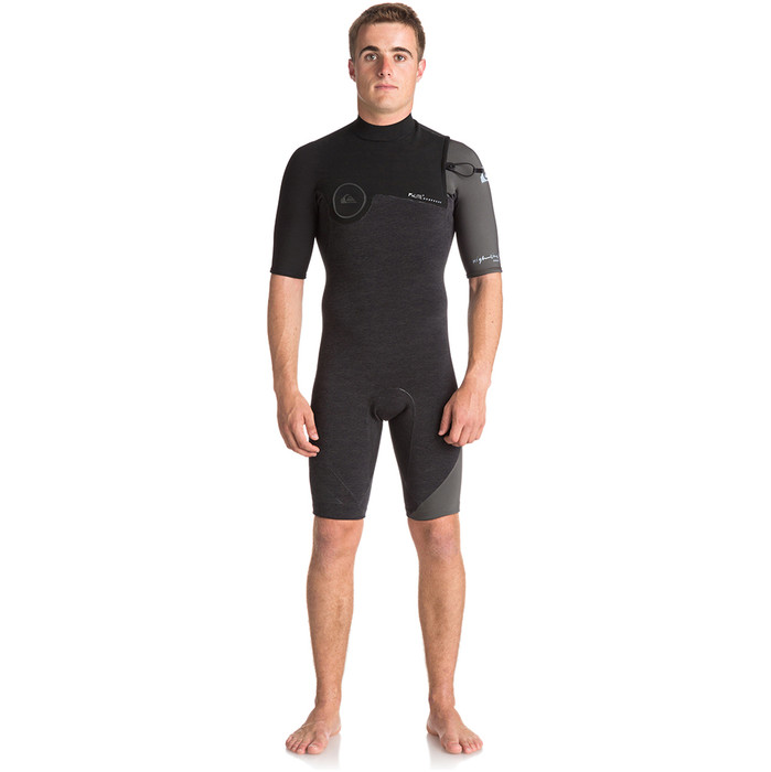 satoshi。新品未使用Quiksilver Highline Quiksilver Highline Series 2mm Zipperless Shorty Wetsuit JET